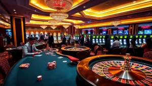 Excitement at 88vv casino with players enjoying diverse games.