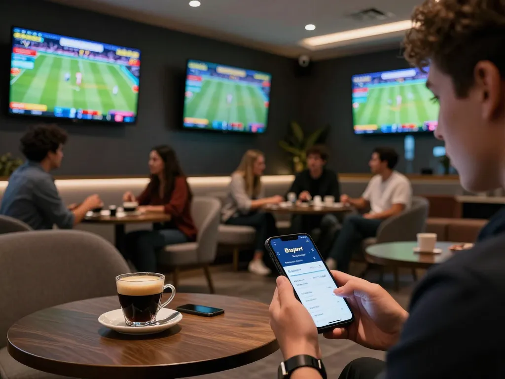 Engaging in live betting on the Bsport app during a sports event