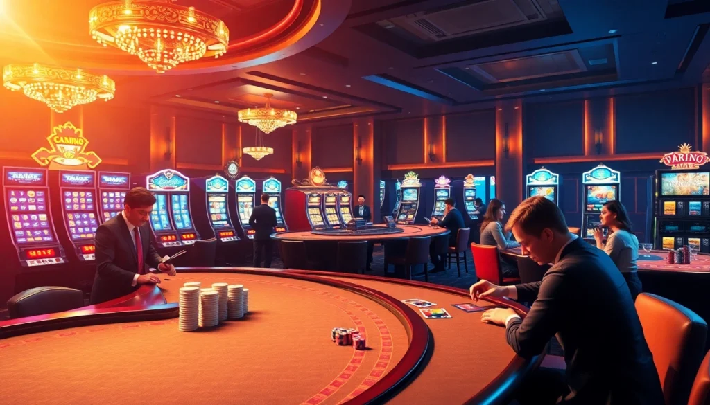 Nohu90 players enjoying a thrilling online casino experience with engaging games and vibrant visuals