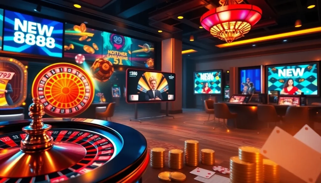 Experience thrilling gameplay at https://new88.gold/ with vibrant slot machines and virtual casino tables.