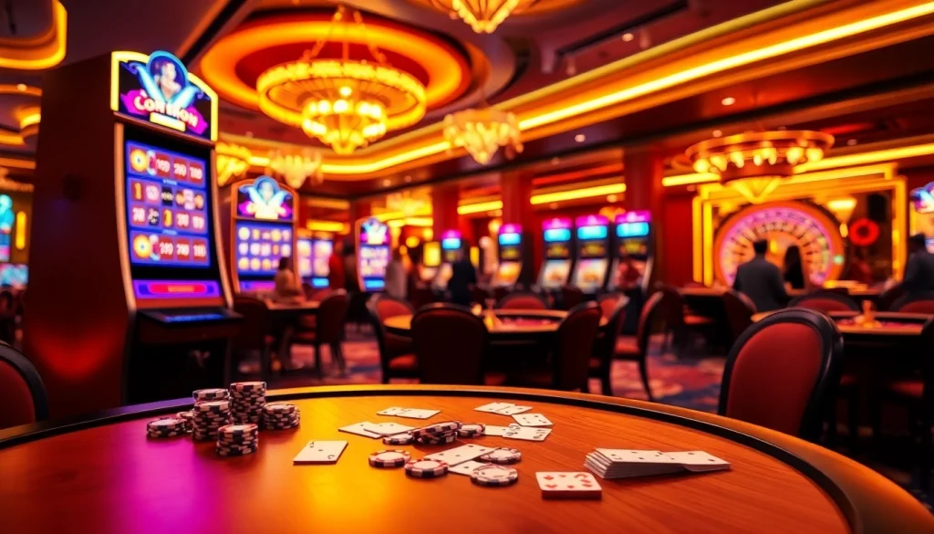 Experience the excitement of ktpjitu alternatif with vibrant slot machines and engaging casino atmosphere.