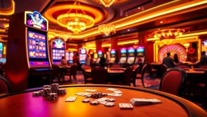 Experience the excitement of ktpjitu alternatif with vibrant slot machines and engaging casino atmosphere.