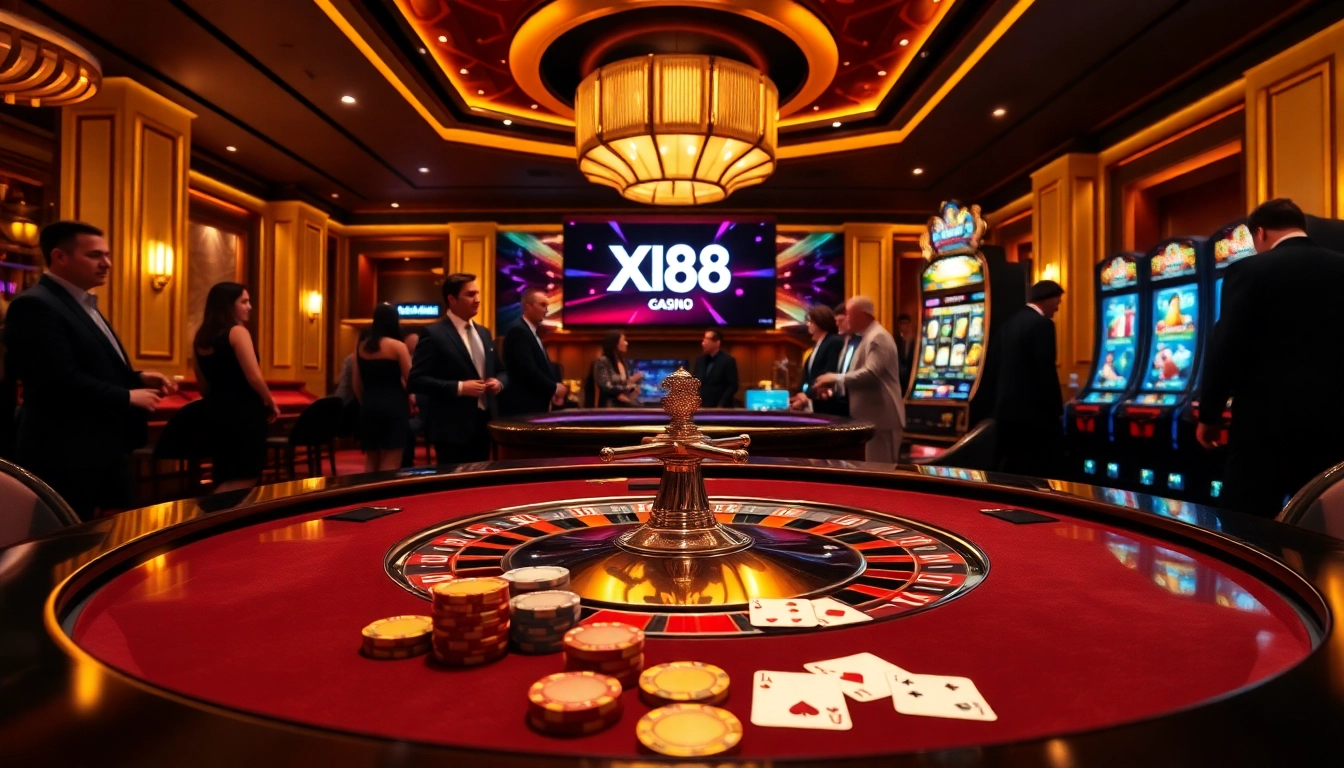 Experience thrilling gaming at XN88 with vibrant casino visuals and engaging players.
