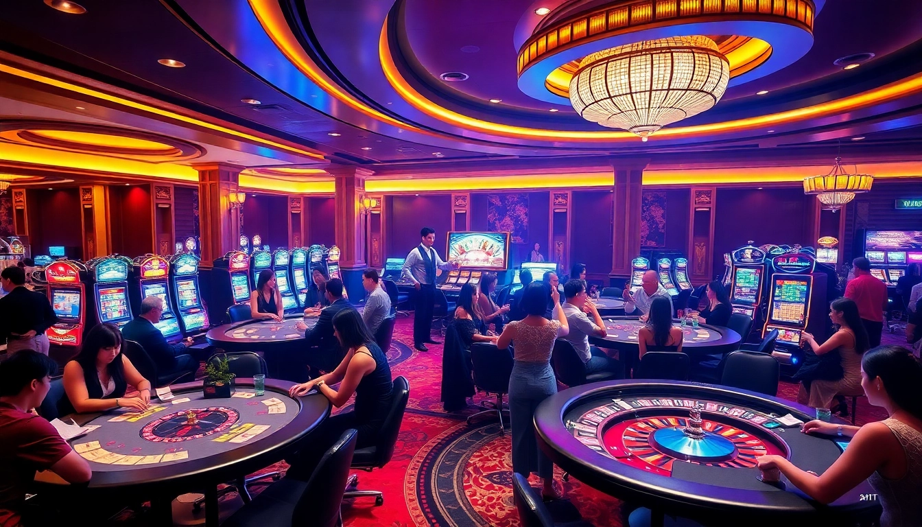 Experience the excitement of km88 with players enjoying strategic games at elegant casino tables.