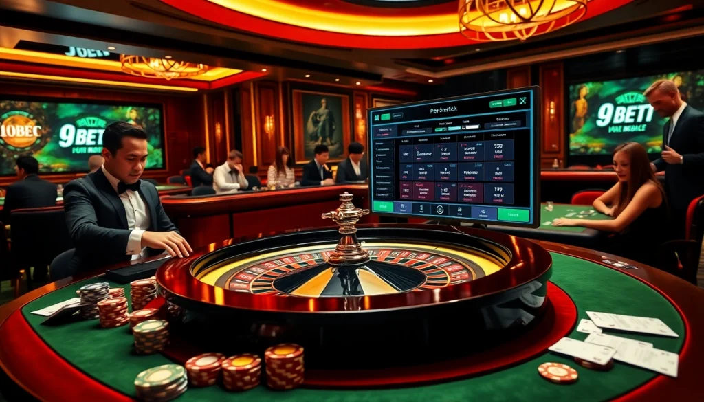 Experience the thrill of 9BET with lively casino games and professional surroundings.