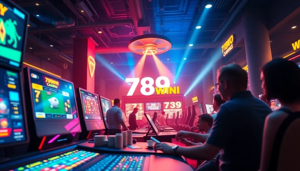 Experience the thrill of 789WIN, the top online gambling platform, showcasing vibrant games and sports betting.