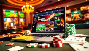 situs bola online delivering an exciting betting experience with colorful poker chips and a roulette wheel