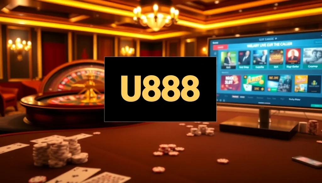 Experience thrilling betting at U888 with vibrant casino games and a luxurious ambiance.