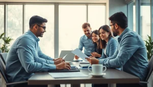 Betrokken scène van professionals die Diploma Kopen HBO bespreken, met nadruk op samenwerking en kansen.