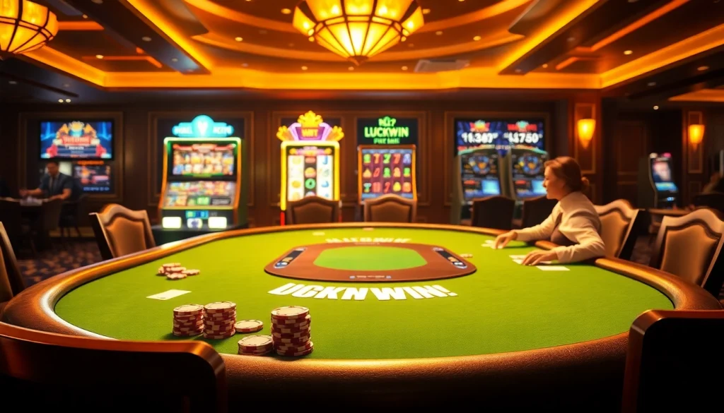 Experience high-stakes poker excitement at https://luckywin.fan/ with vibrant slots and rich gaming atmosphere.