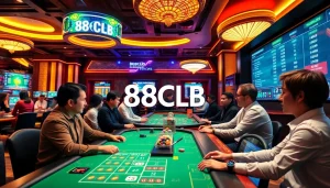 88CLB online casino vibrant atmosphere showcasing games with a focus on safety and trust.