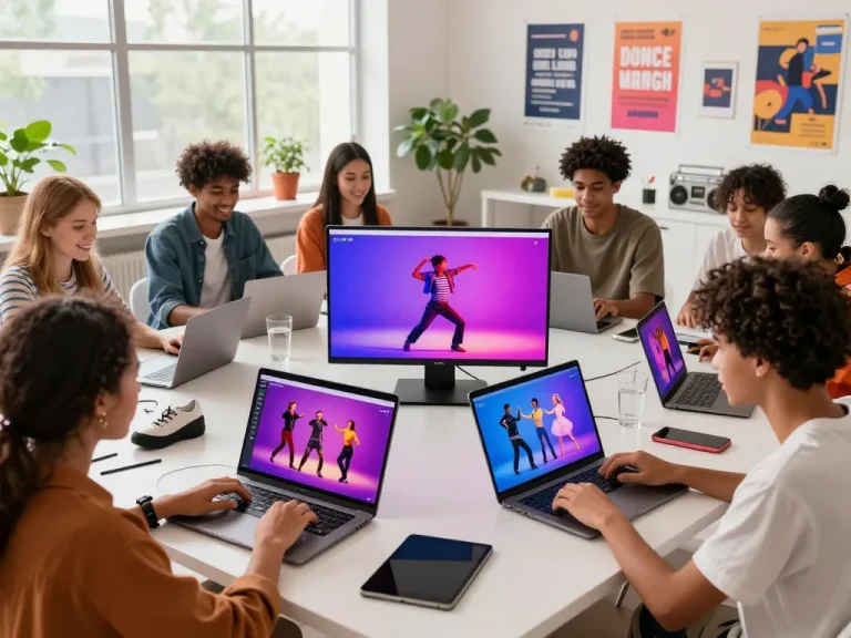 People using dance AI to create animated dance videos, showcasing creativity and diversity.