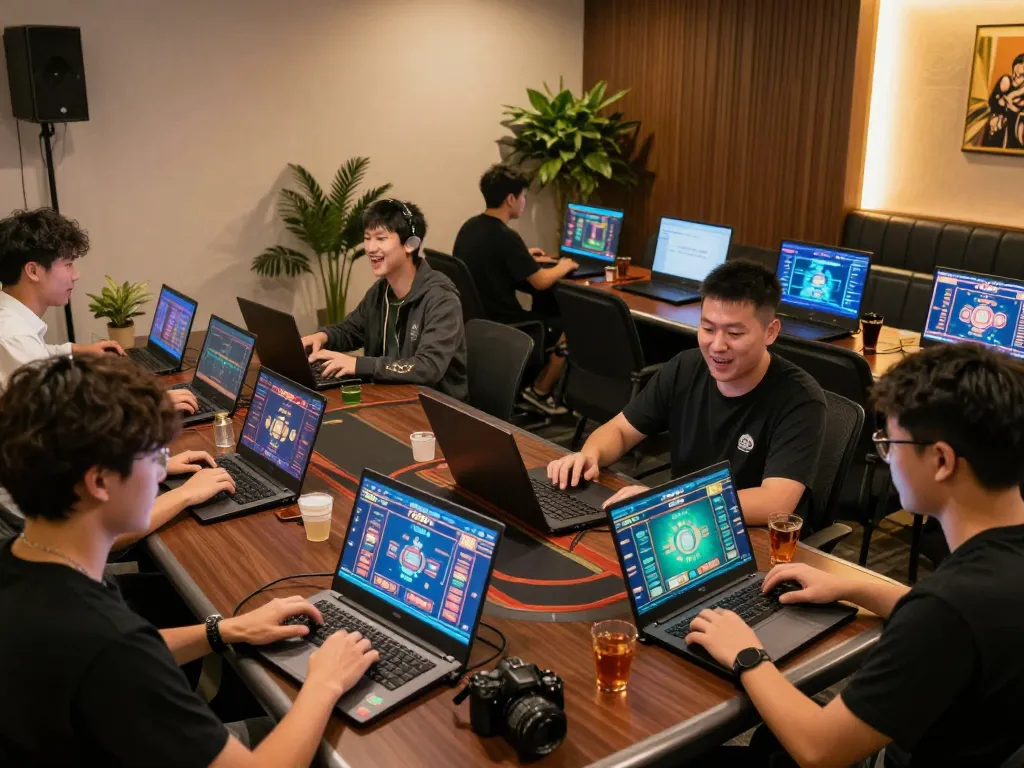 Players enjoying online games on 789bet platform, showcasing interactive gaming experience.