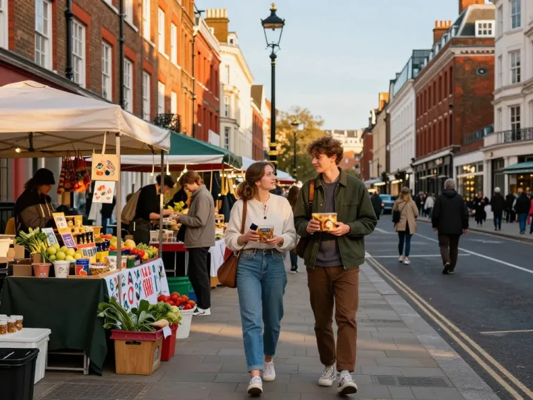 Best things to do in London at a vibrant market with local culture and iconic architecture.