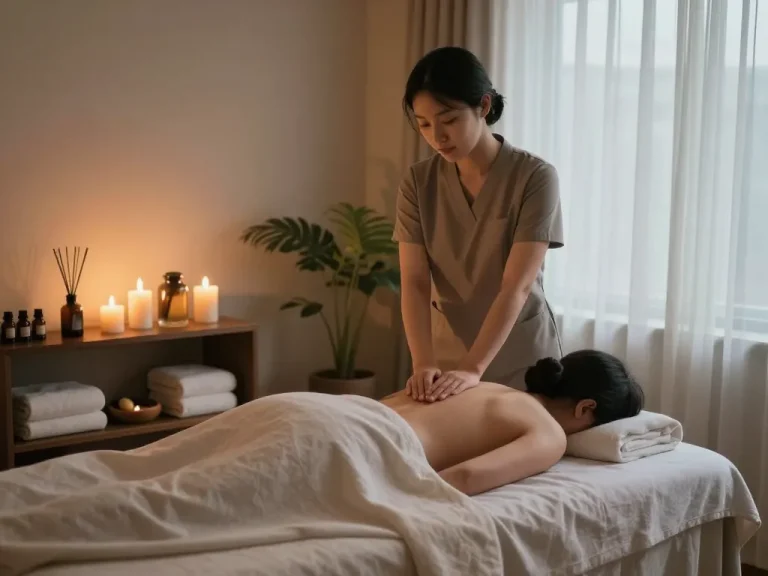 Relaxing Swedish massage experience at a 동대문스웨디시 spa with calming ambiance and attentive therapist.