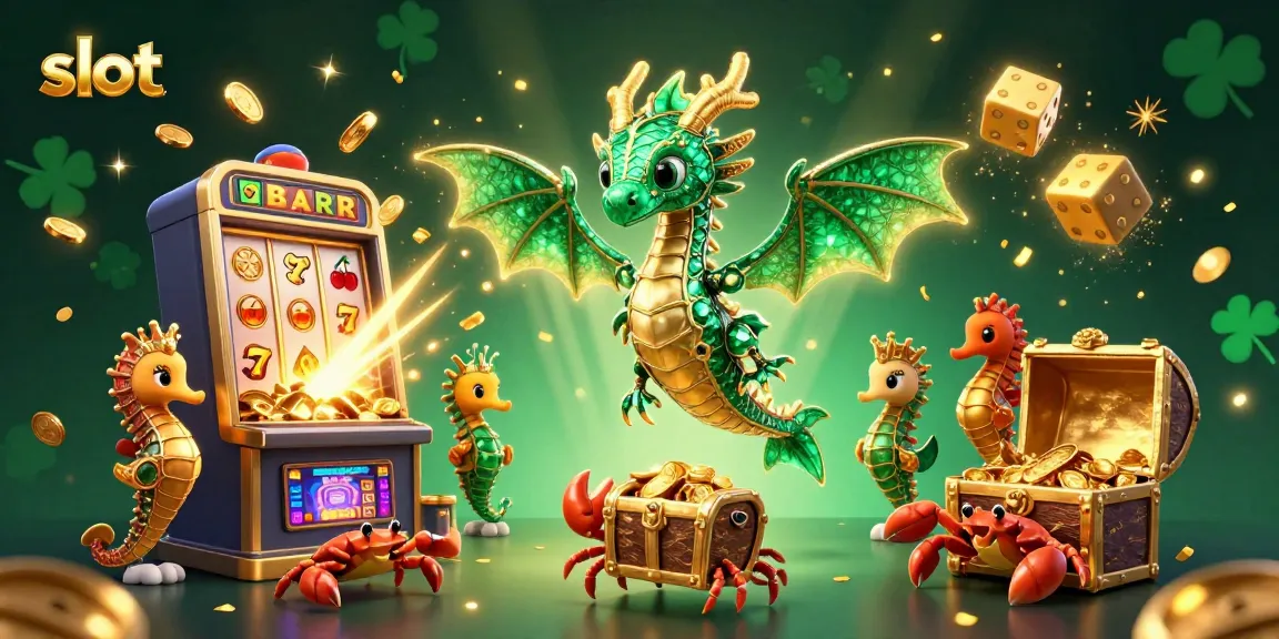 Experience the thrill of slot games featuring colorful symbols and vibrant casino elements.