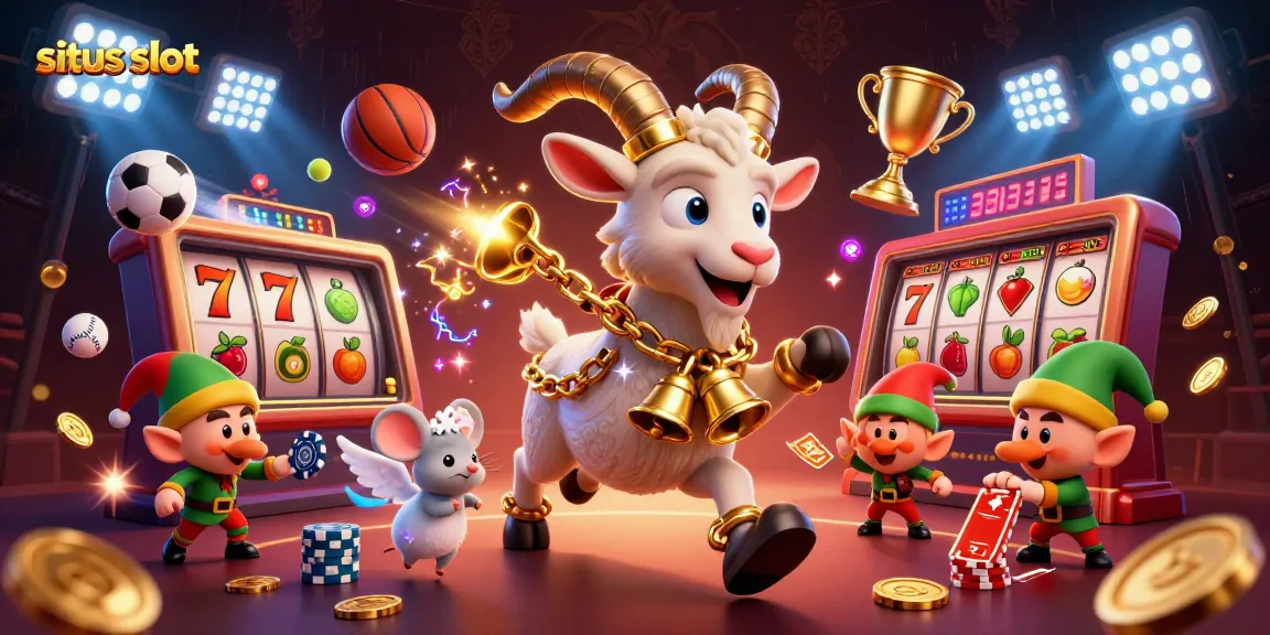 Aktifkan situs slot terpopuler dengan simbol jackpot dan elemen permainan menarik di ilustrasi kasino.