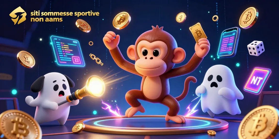 Siti scommesse sportive non AAMS: gioca con una divertente scimmia poltergeist e un cucciolo cacciatore di fantasmi in un casinò incantato.