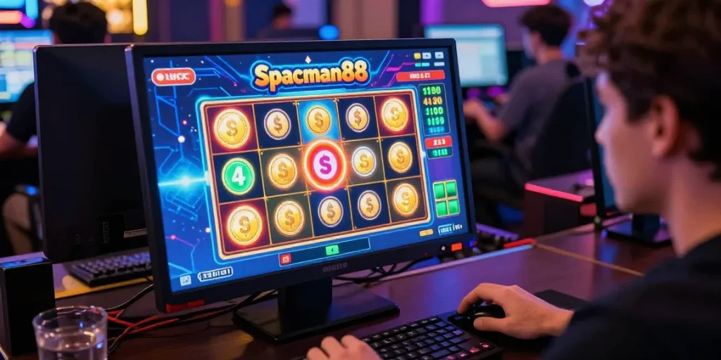 Experience the excitement of Spaceman88 slot gameplay with dynamic graphics and vibrant atmosphere.