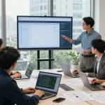 Engineering Services Canada consultation with a diverse team collaborating on engineering designs in a modern office.