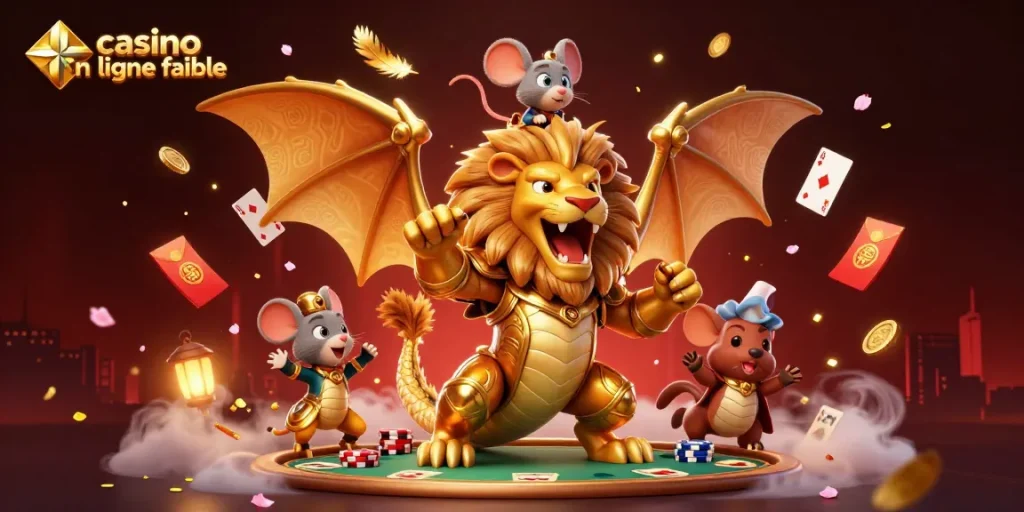 Déposez vos jetons sur une table de poker avec un casino en ligne fiable qui brille d'or.
